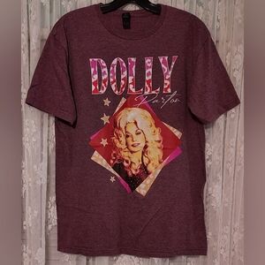 Dolly Parton T-shirt Women's Size M Multi-color